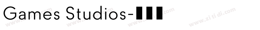 Games Studios字体转换 Games Studios字体转换
